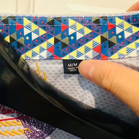 Robert Graham Men's Long Sleeve Button Down Shirt Size Medium - Picture 12 of 16